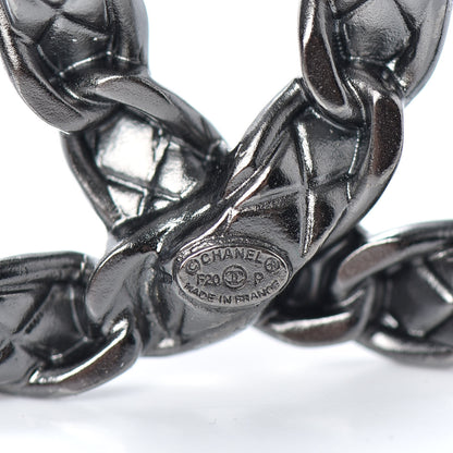 Chanel Quilted CC Brooch Ruthenium 4 of 4