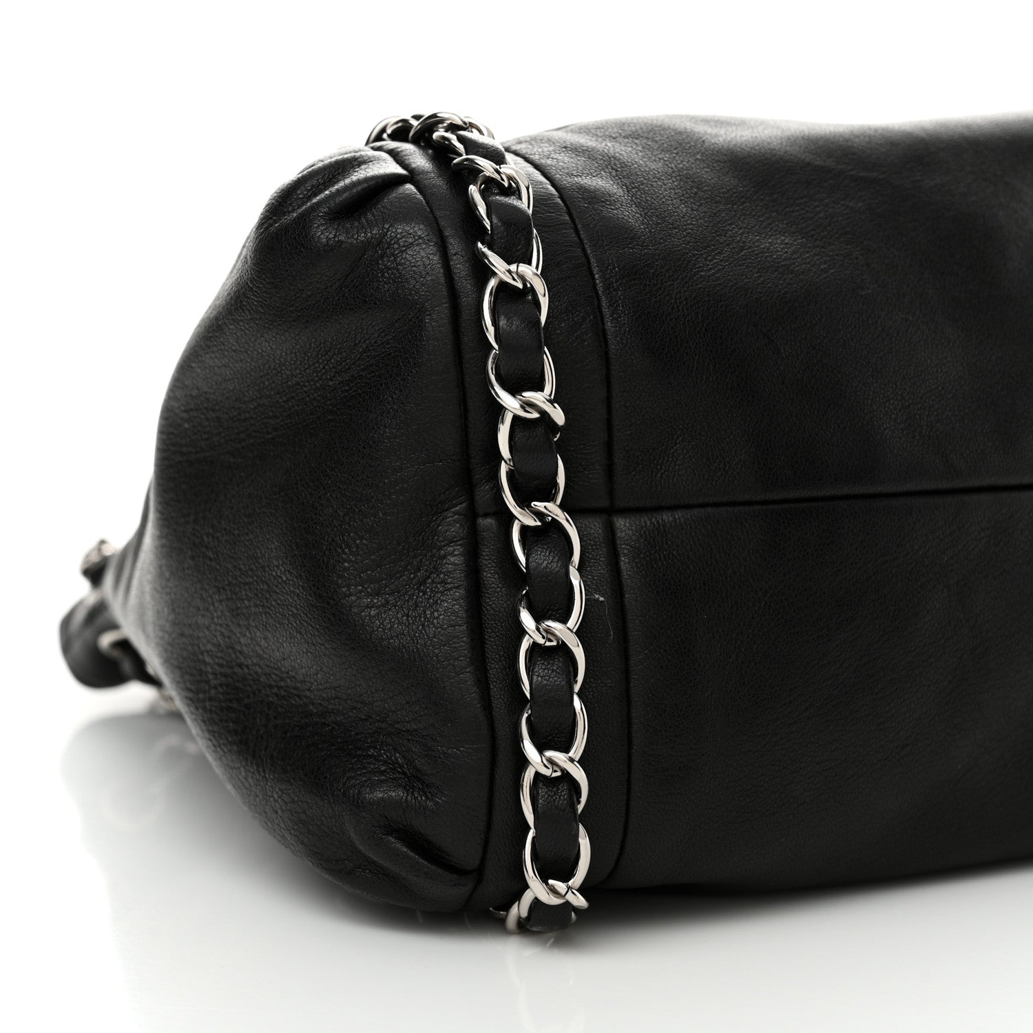 Chanel Lambskin Small Sharpei Shoulder Bag Black 9 of 10