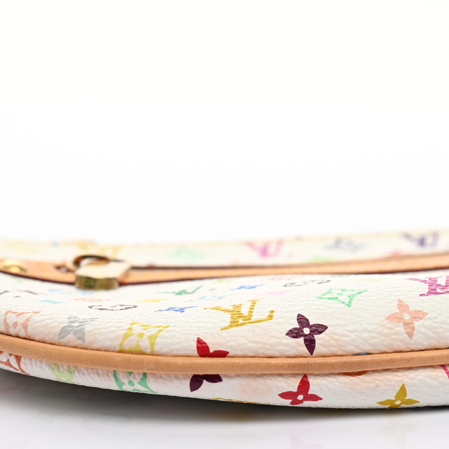 Louis Vuitton Monogram Multicolor Pochette Plate GM White 5 of 11