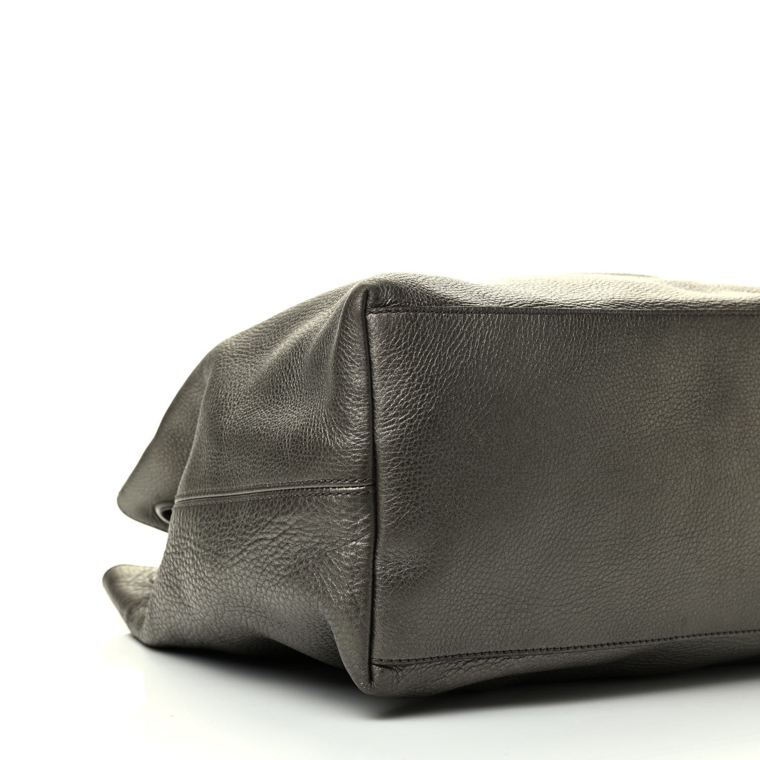 Gucci Metallic Pebbled Calfskin Large Soho Chain Shoulder Bag Sasso 4 of 12