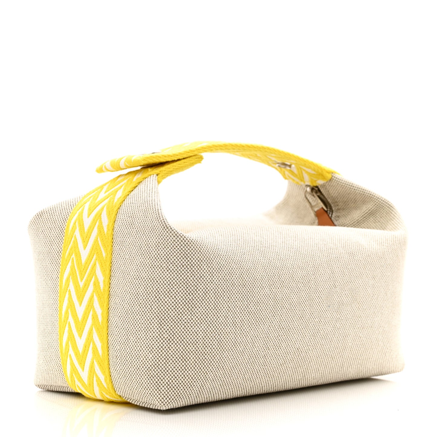 Canvas Small Bride-A-Brac Pouch Natural Jaune Citron