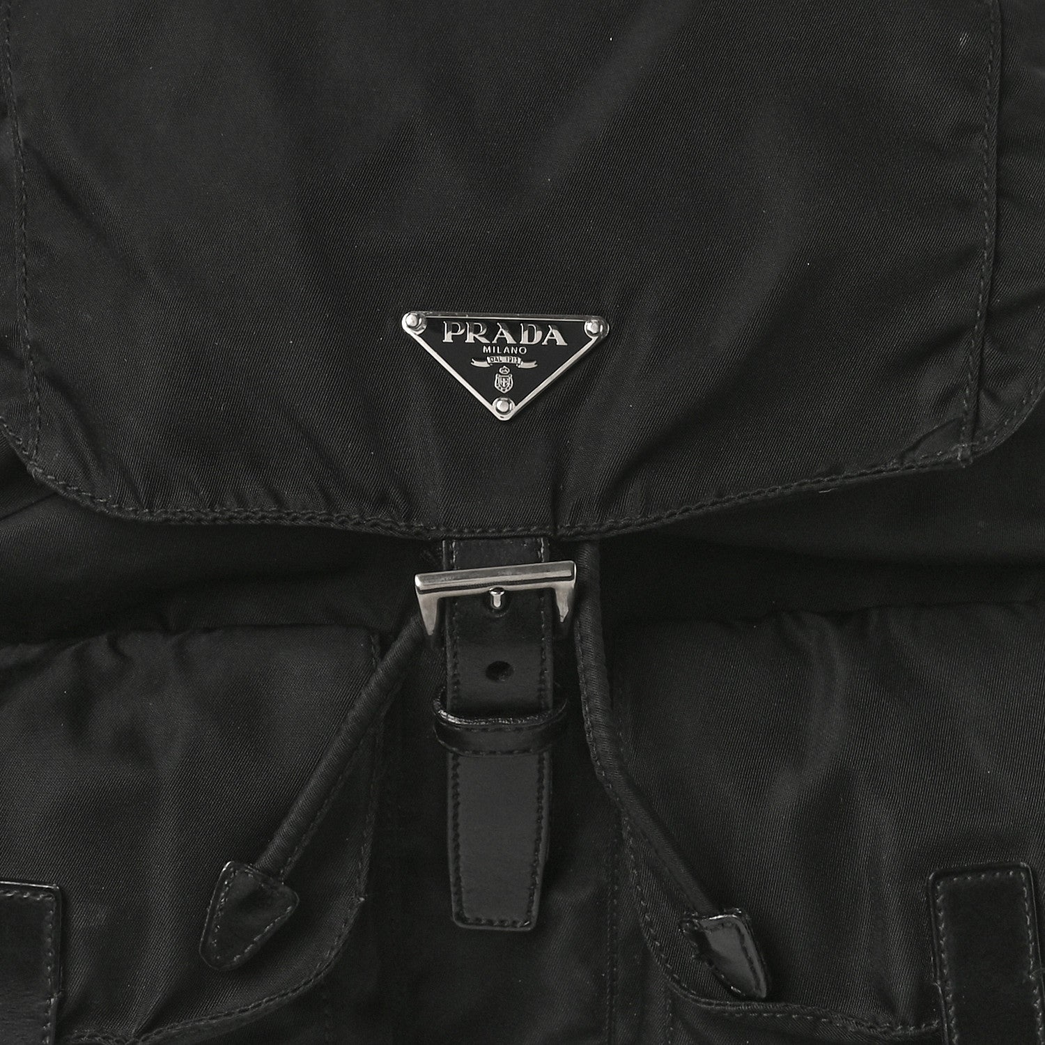 Prada Tessuto Nylon Vela Medium Backpack Black 7 of 13
