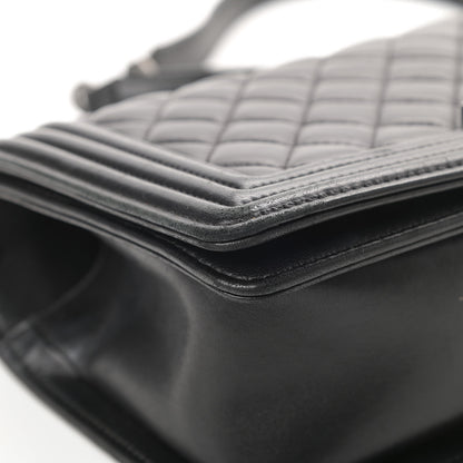 Chanel Lambskin Quilted Medium Boy Flap Black 9 of 19