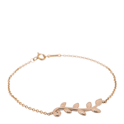 Tiffany 18K Rose Gold Paloma Picasso Olive Leaf Bracelet 1 of 3