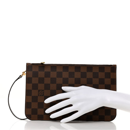 Louis Vuitton Damier Ebene Neverfull MM GM Pochette 2 of 9