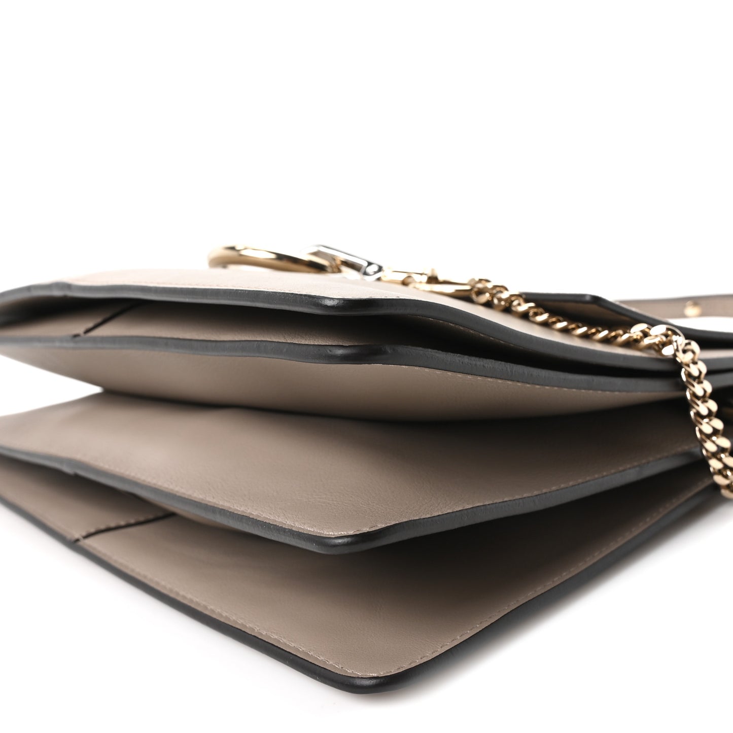 Calfskin Suede Medium Faye Shoulder Bag Motty Grey