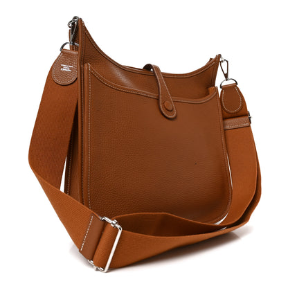 Hermes Taurillon Clemence Evelyne III PM Gold 3 of 10