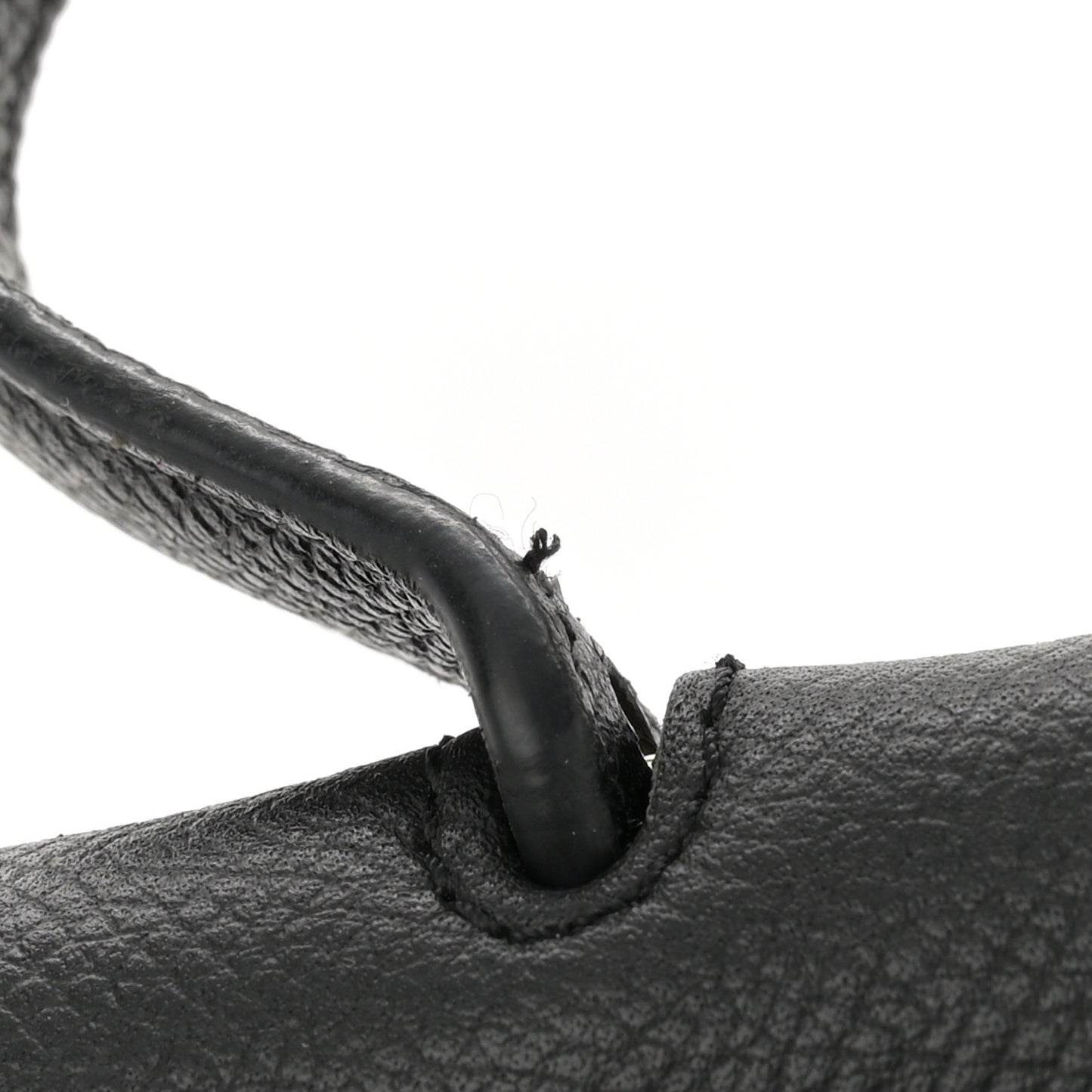 Grained Calfskin Nano Belt Bag Black