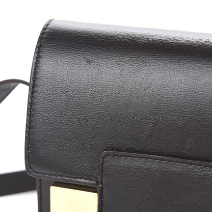 Delvaux Calfskin Mini Madame Crossbody Dark Brown White 12 of 21