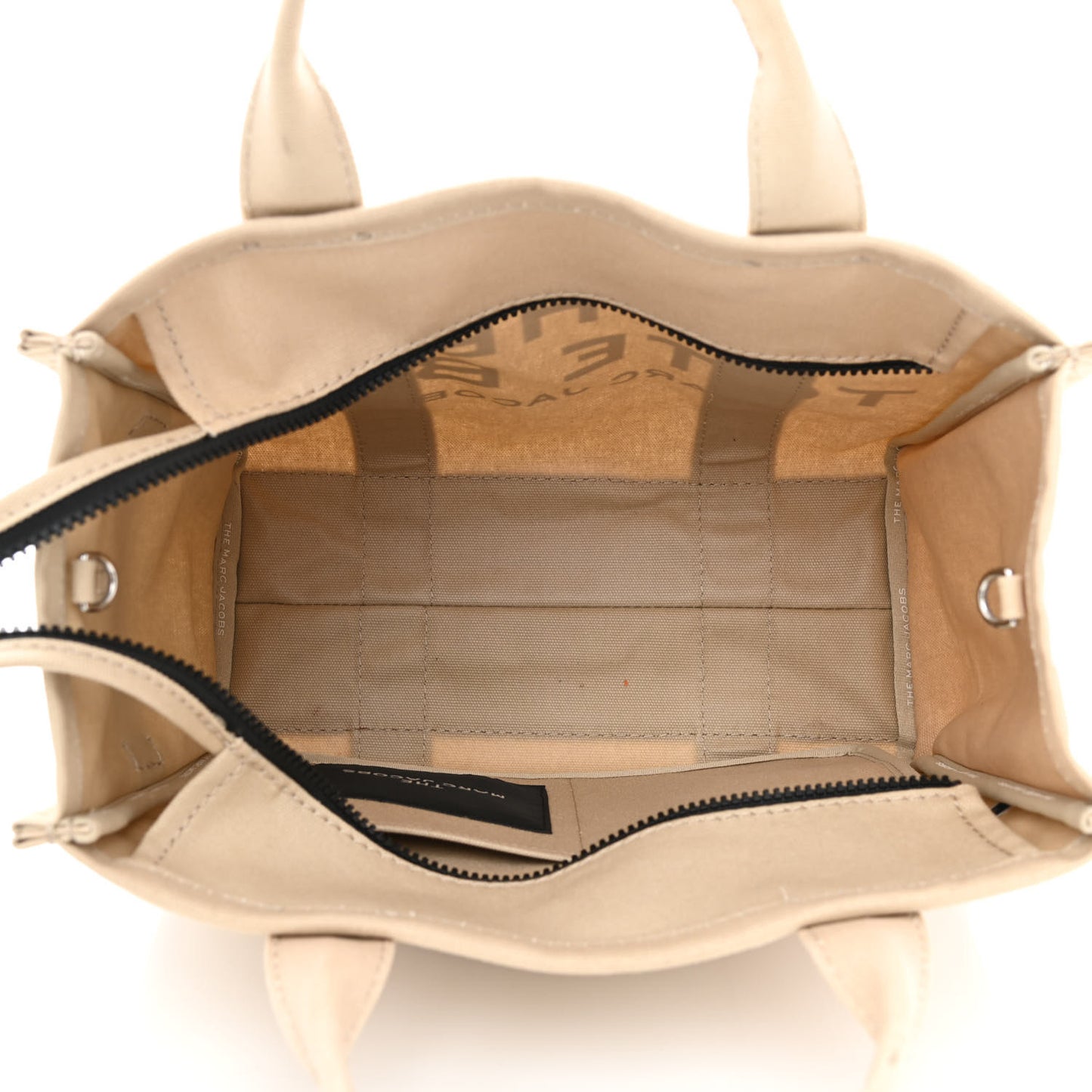 Cotton Canvas Medium The Traveler Tote Bag Beige