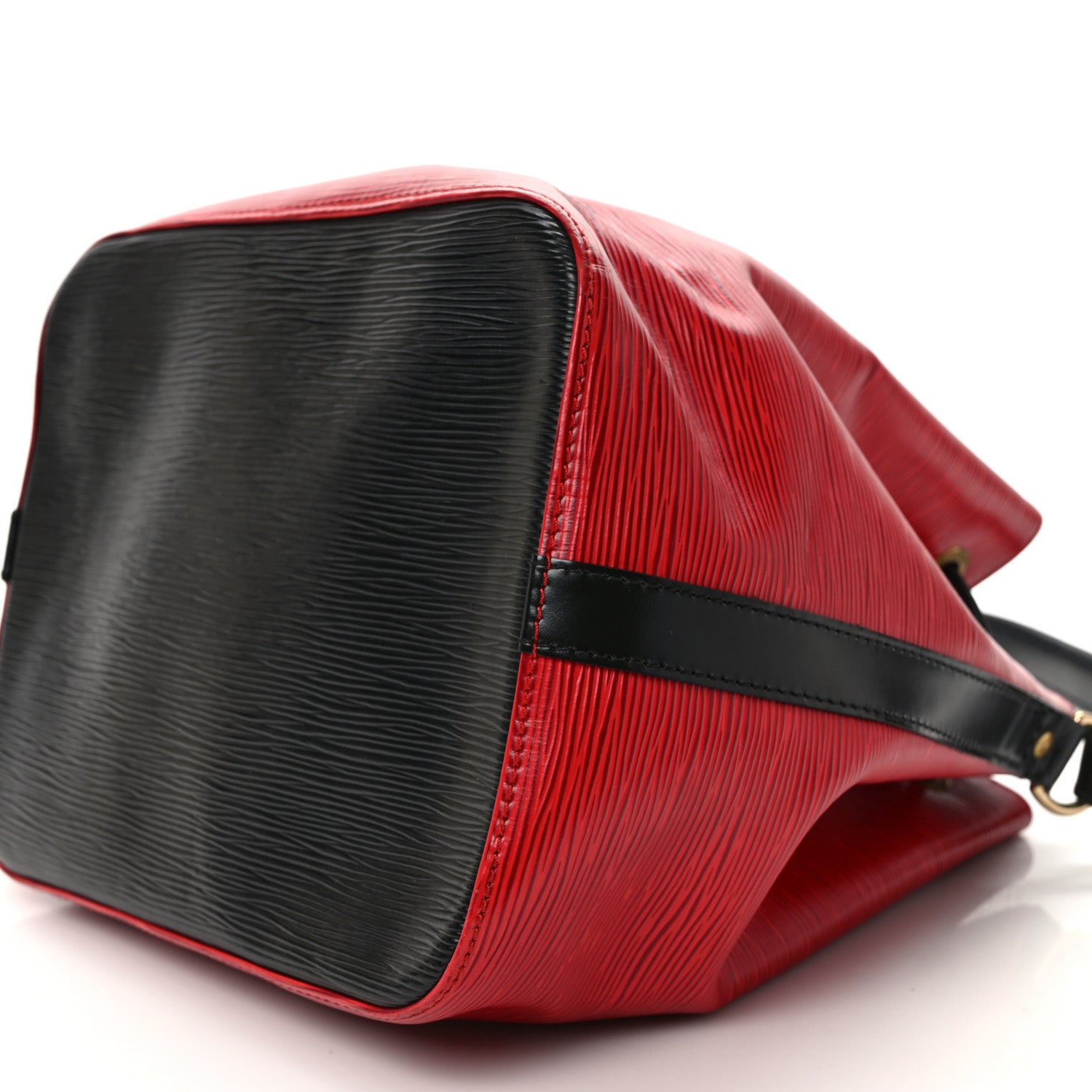 Louis Vuitton Epi Petit Bi-Color Noe Castillan Red Black 8 of 8