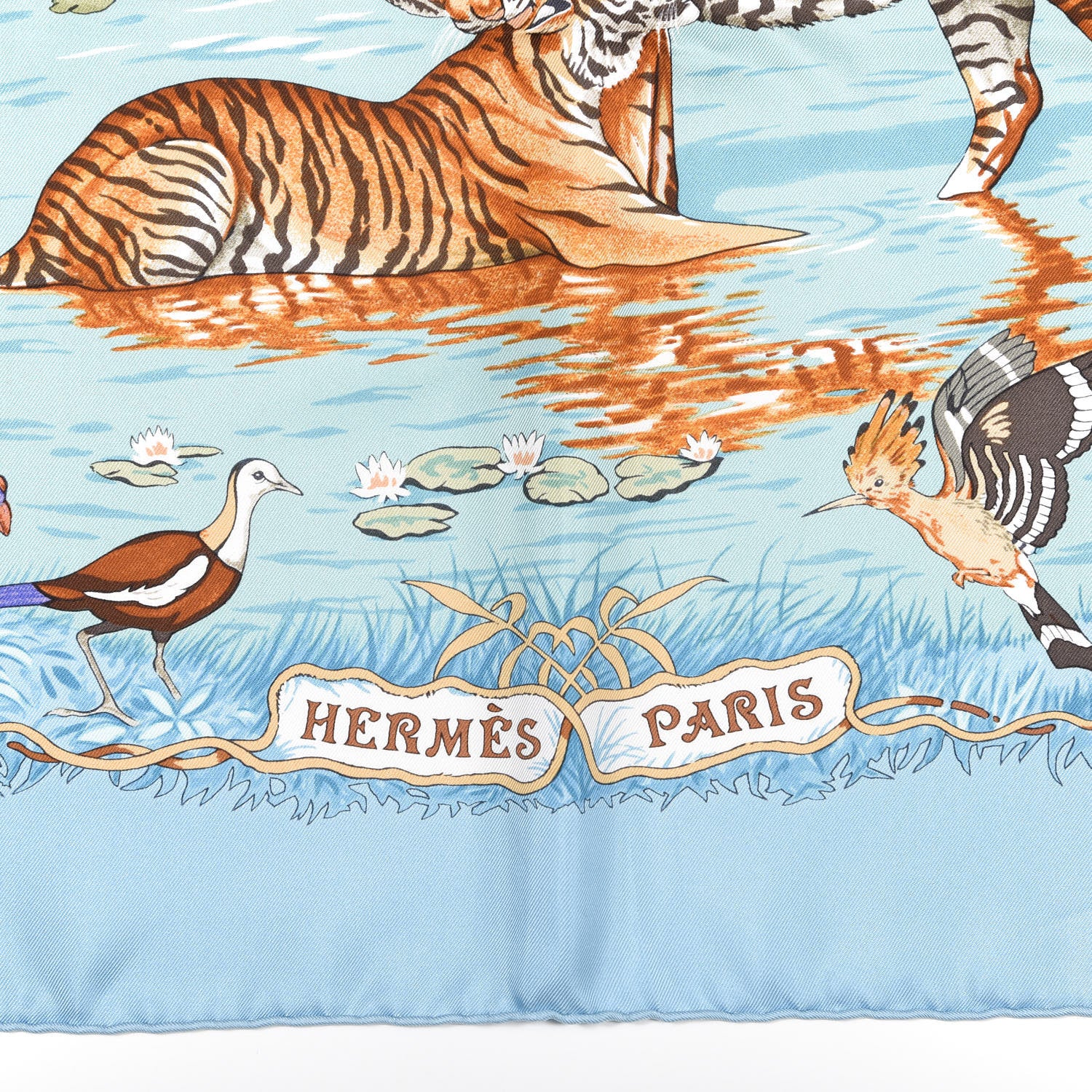 Hermes Silk La Treve De L'eau Scarf 90 2 of 6