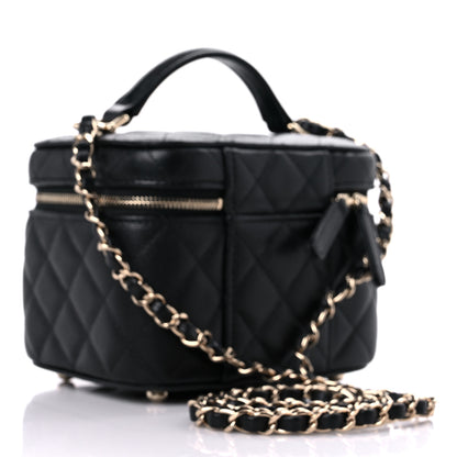 Chanel Caviar Quilted Small CC Vanity Case Black 2 of 9