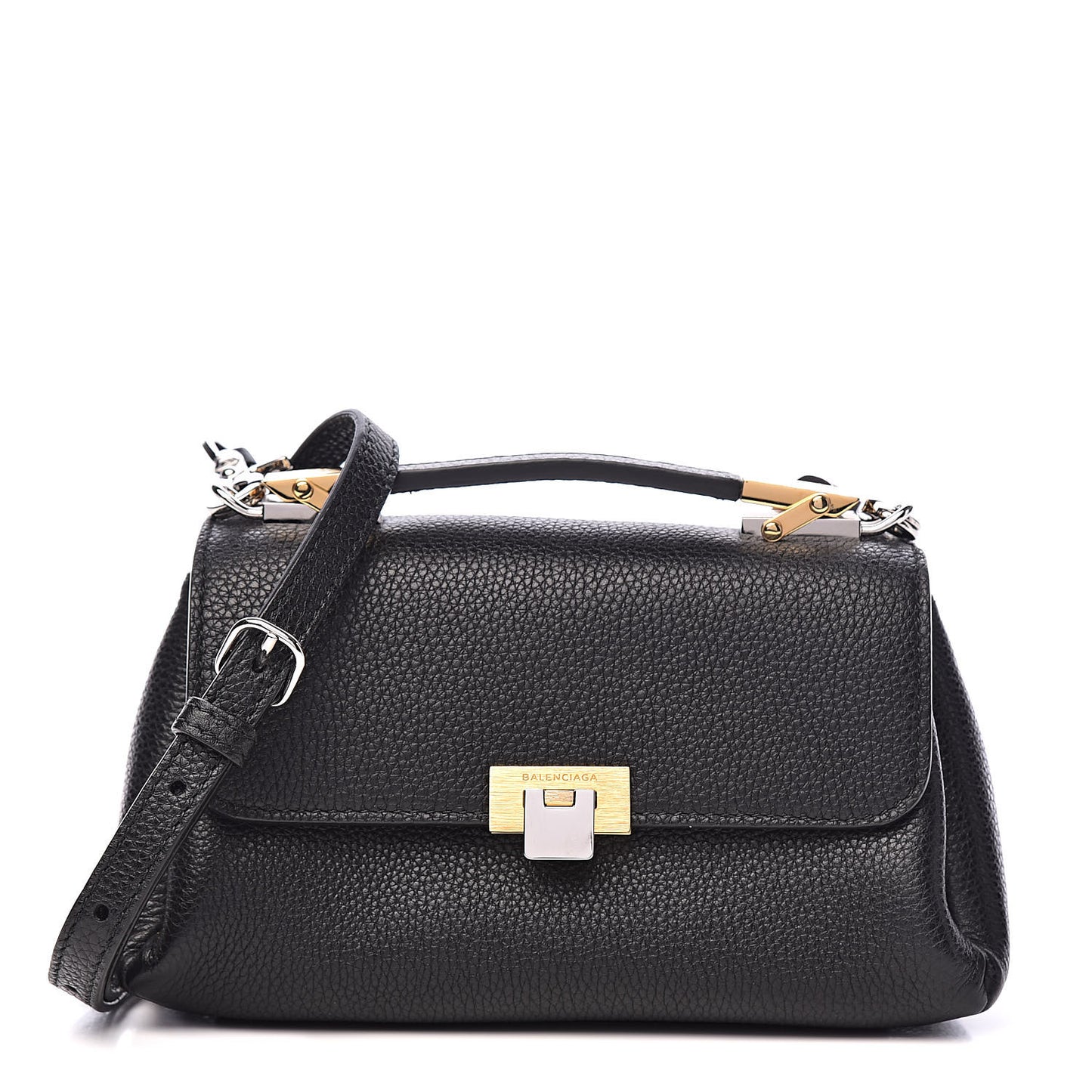 Grained Calfskin Le Dix Nano Soft Cartable Black