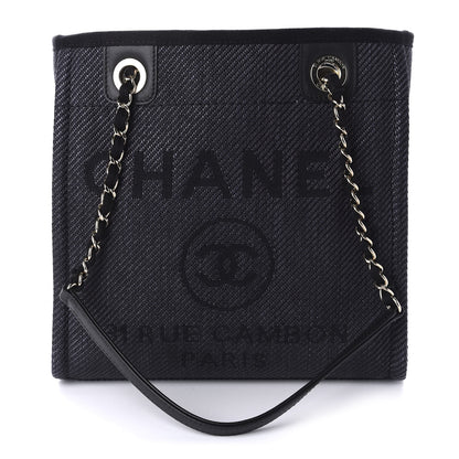 Chanel Canvas Mini Deauville Tote Black 1 of 11