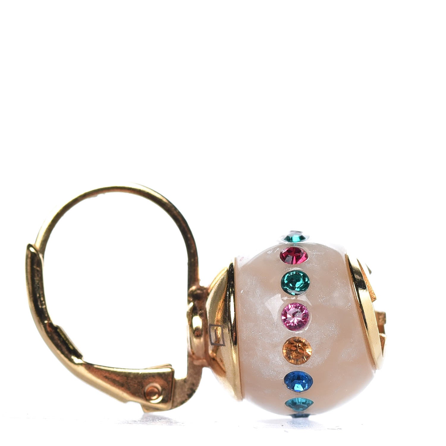 Gucci Pearl Crystal Earrings Multicolor 5 of 6