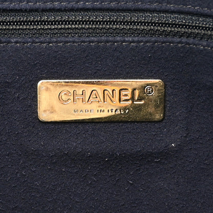 Chanel Calfskin Crocodile Embossed Large Cocodile Shopping Tote Black 6 of 12