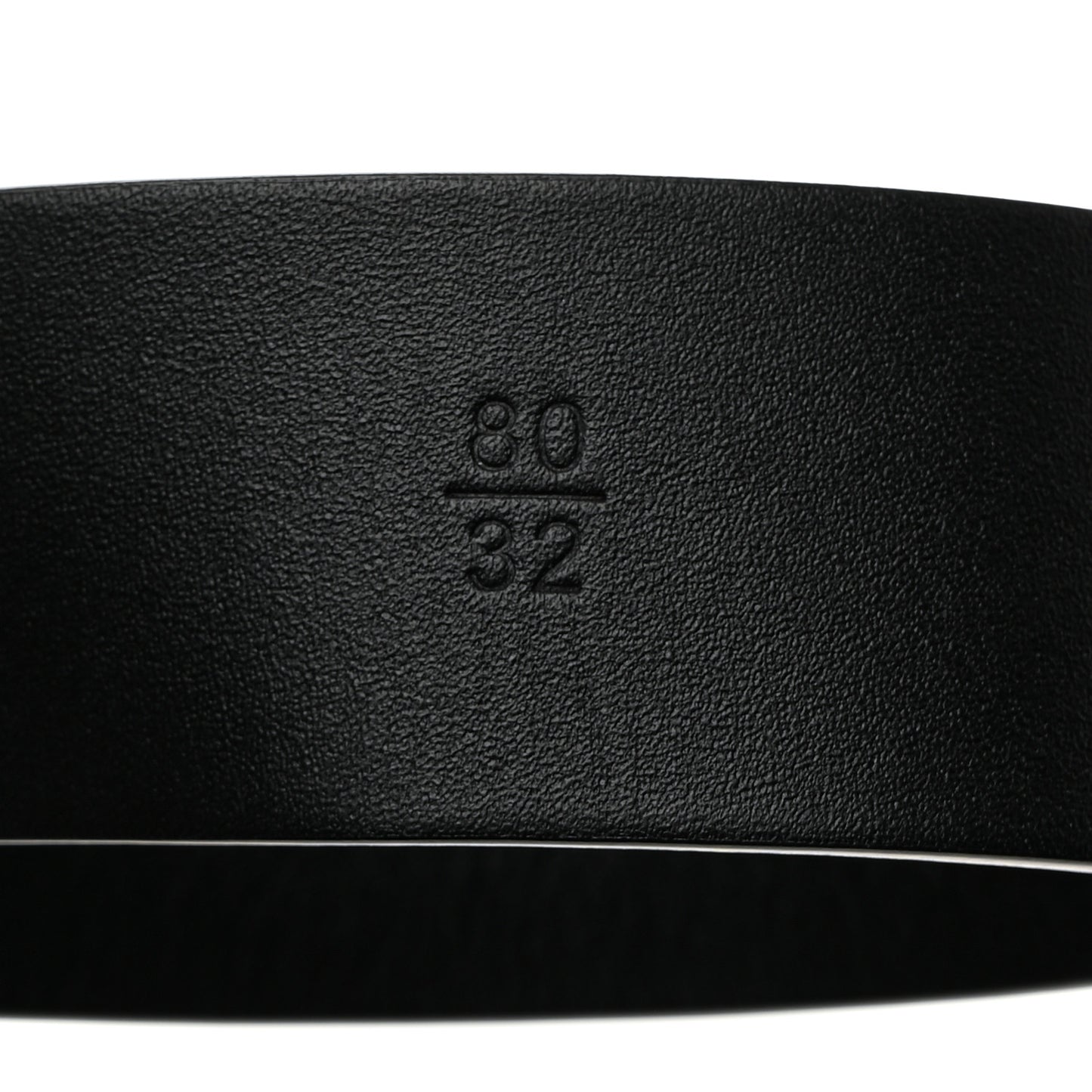 Calfskin Metal Enamel CC Belt 80 32 Black White