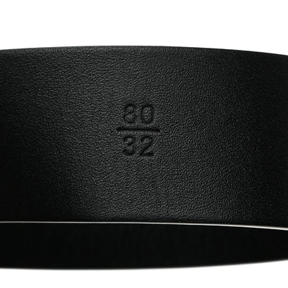 Chanel Calfskin Metal Enamel CC Belt 80 32 Black White 3 of 6