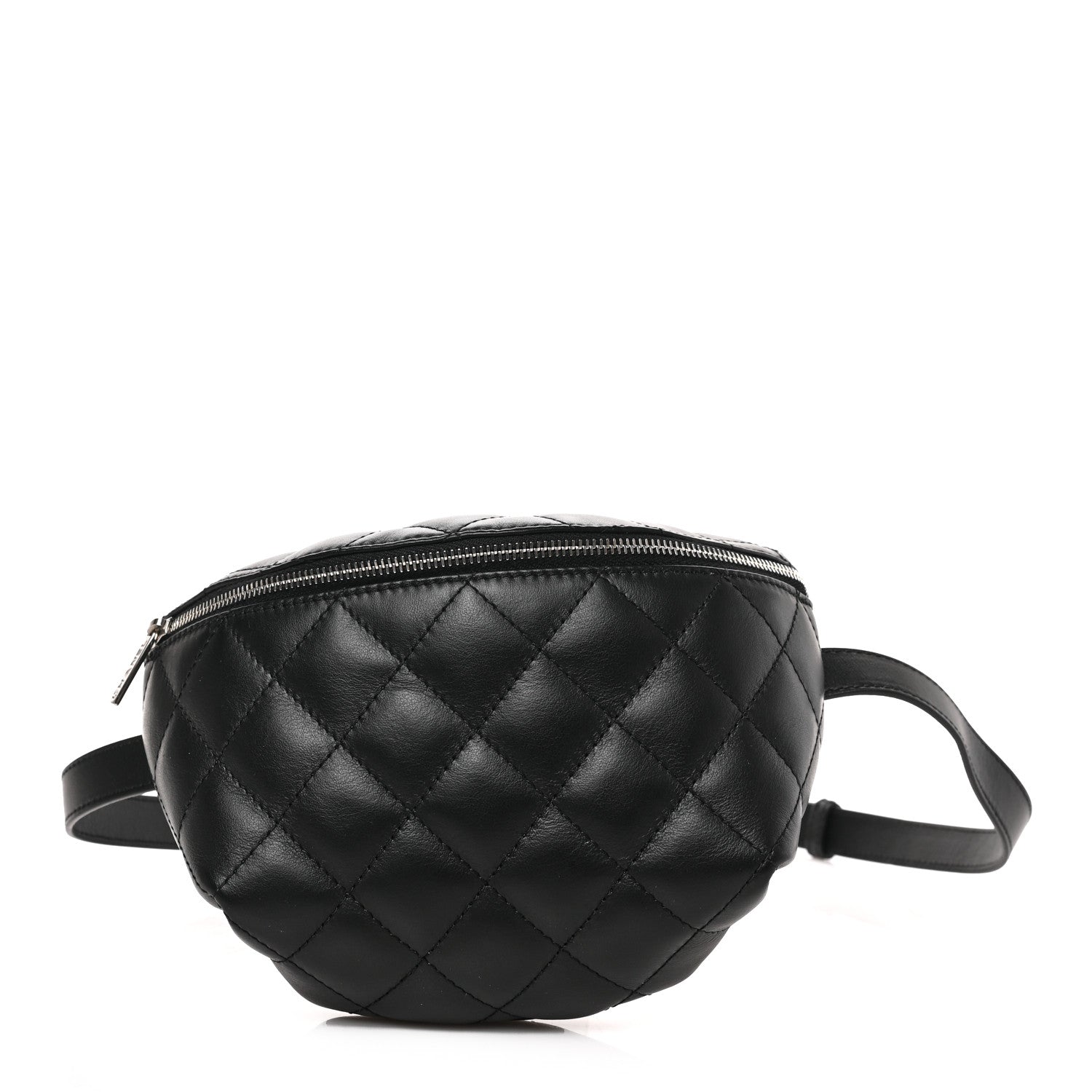 Chanel Calfskin Quilted Waist Belt Bag Black 1 of 9