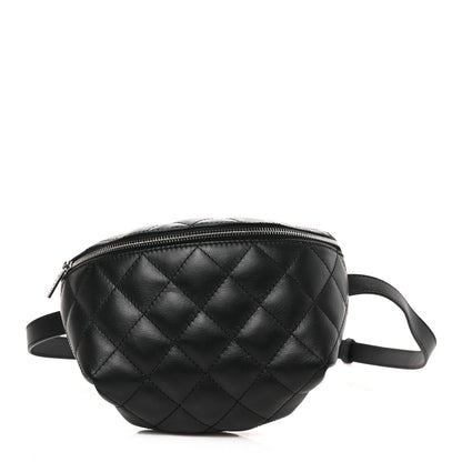Chanel Calfskin Quilted Waist Belt Bag Black 1 of 9