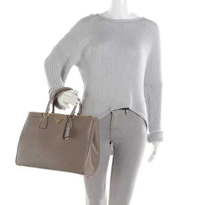 Prada Saffiano Large Galleria Double Zip Tote Argilla 3 of 10