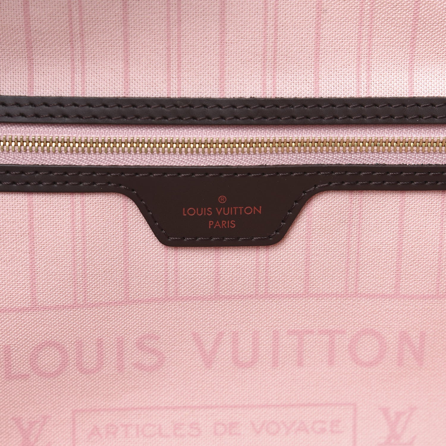 Louis Vuitton Damier Ebene Neo Neverfull MM Rose Ballerine 5 of 14