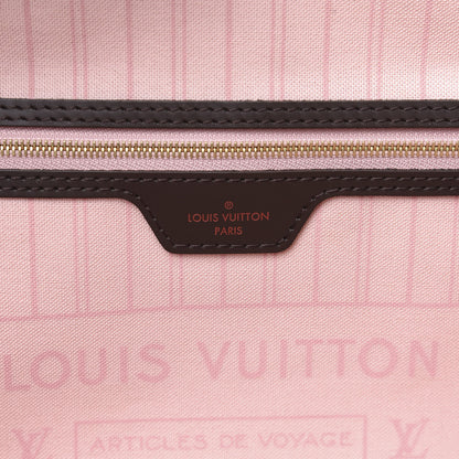 Louis Vuitton Damier Ebene Neo Neverfull MM Rose Ballerine 5 of 14