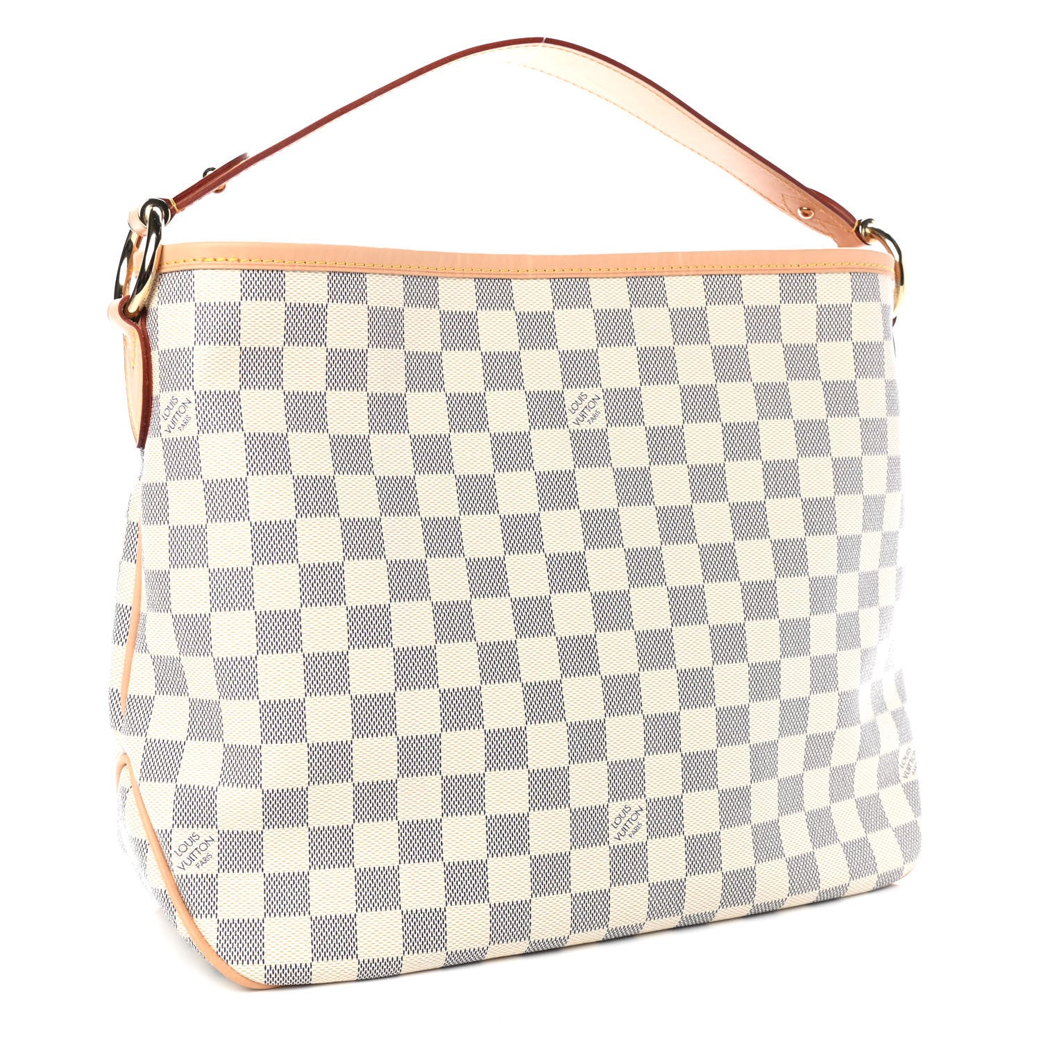 Louis Vuitton Damier Azur Delightful PM Rose Ballerine 3 of 9