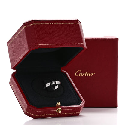 Cartier 18K White Gold 3.5mm LOVE Wedding Band Ring 57 8 5 of 5