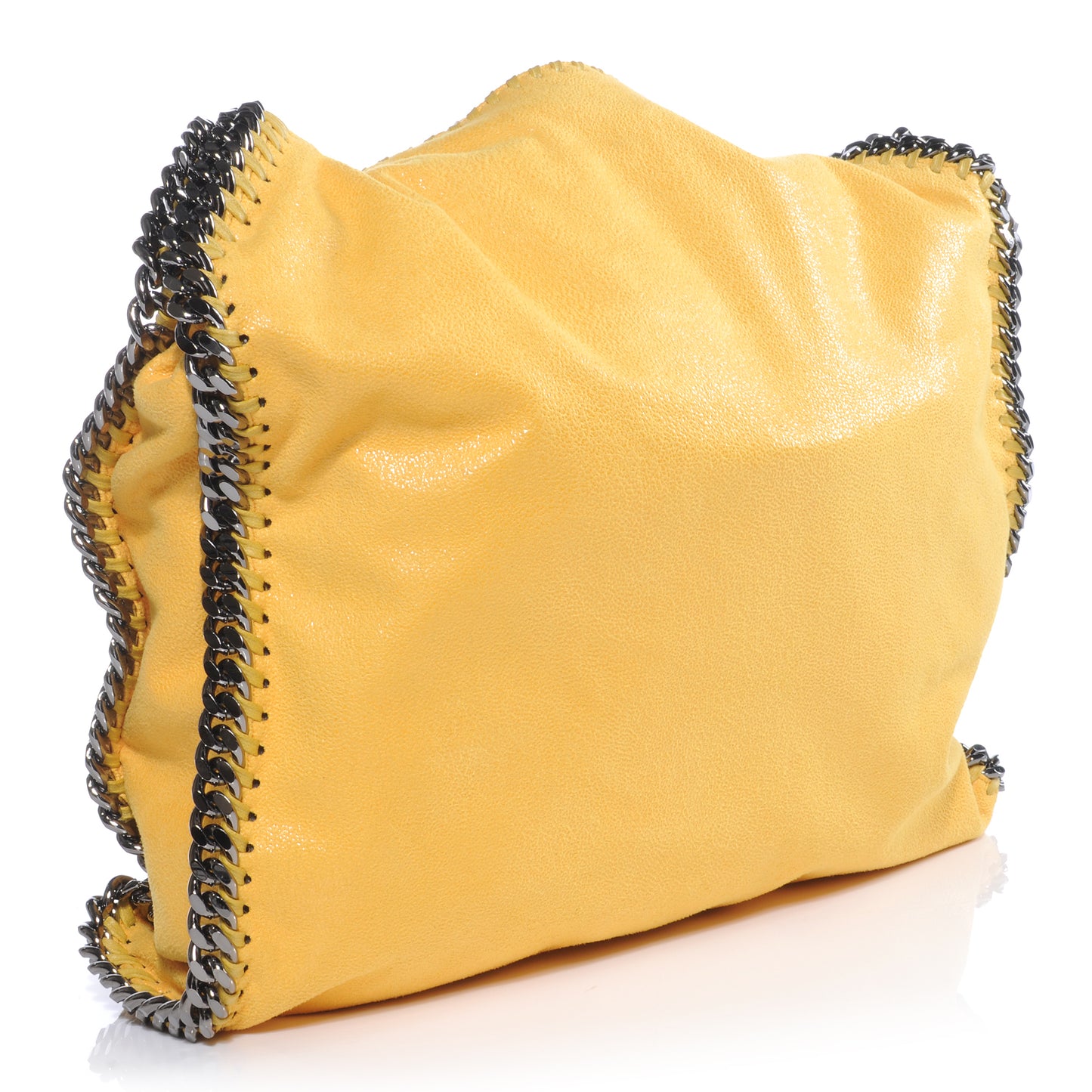 Faux Leather Shaggy Deer Small Falabella Yellow
