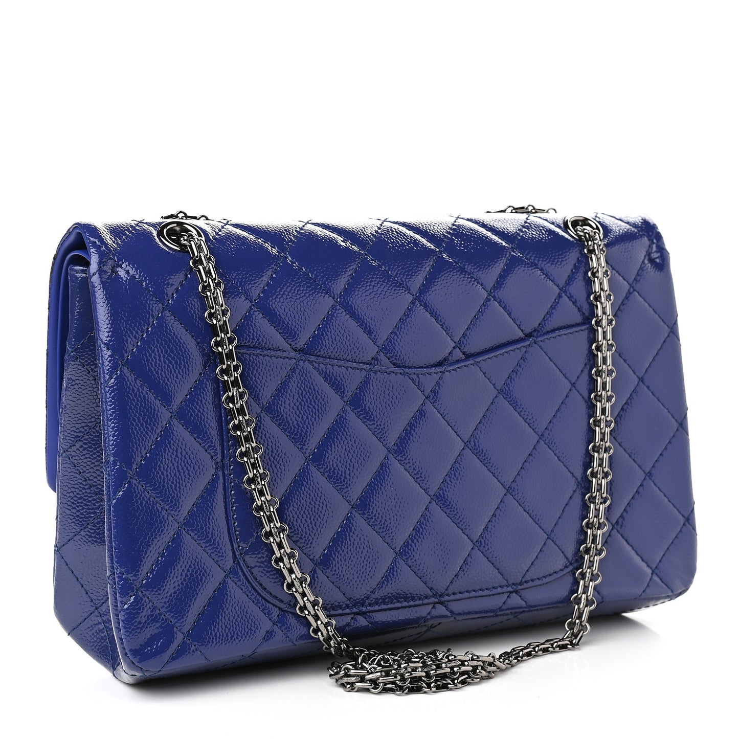 Patent Caviar Quilted 2.55 Reissue 227 Flap Royal Blue
