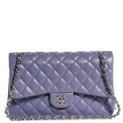 Chanel Lambskin Jumbo Double Flap Lavender 1 of 8