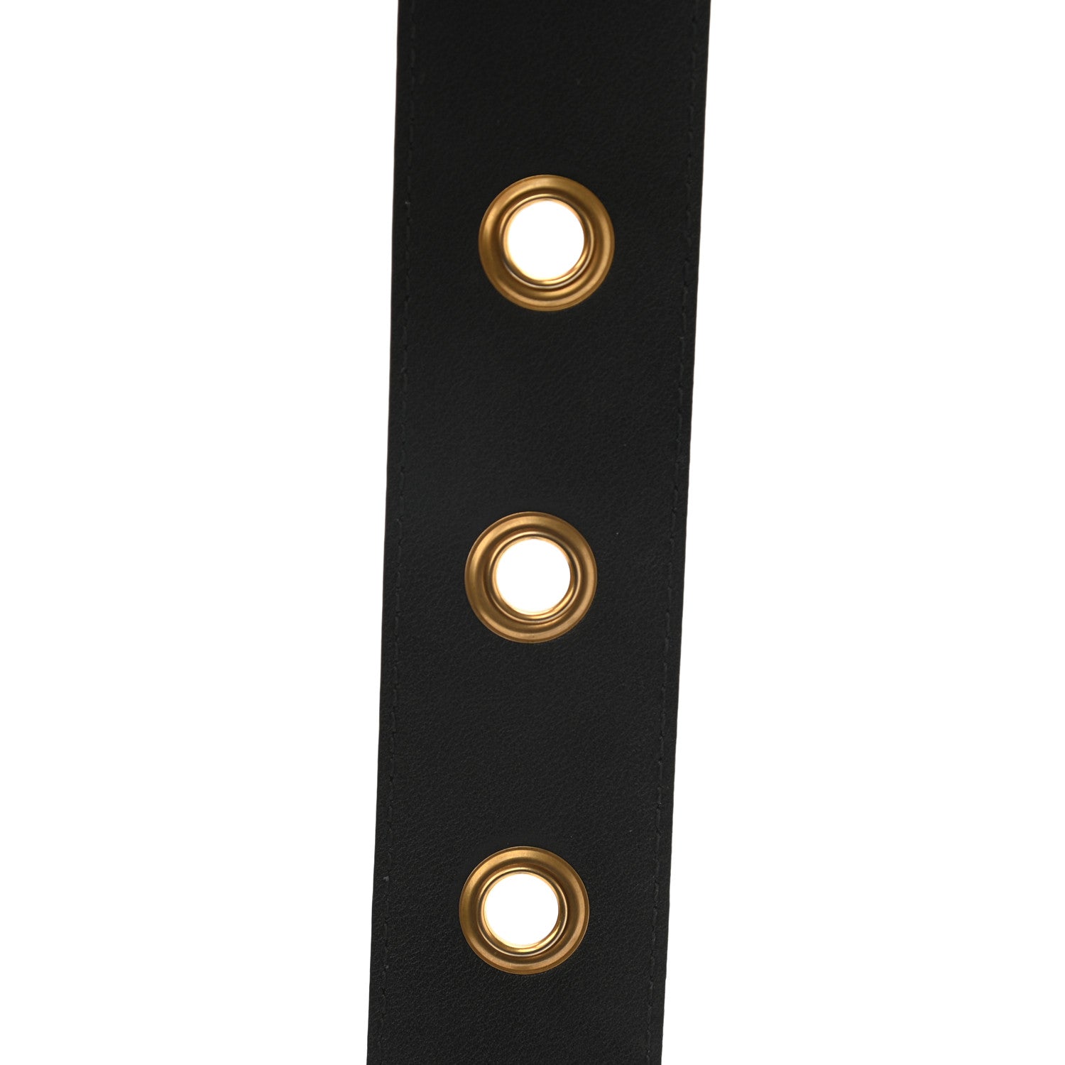 Gucci GG Supreme Monogram Bees Belt 95 38 Beige Oro Black 4 of 5
