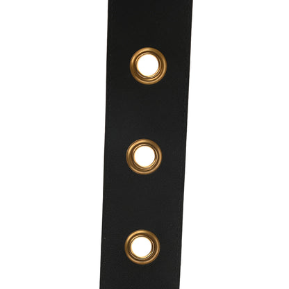 Gucci GG Supreme Monogram Bees Belt 95 38 Beige Oro Black 4 of 5