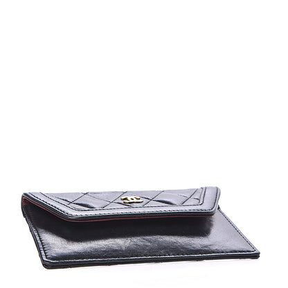 Chanel Lambskin Quilted Small Flap Wallet Black 4 of 5