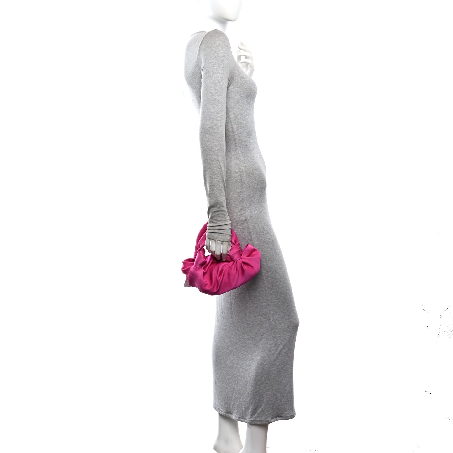 Satin The Ascot Two Bag Fuchsia