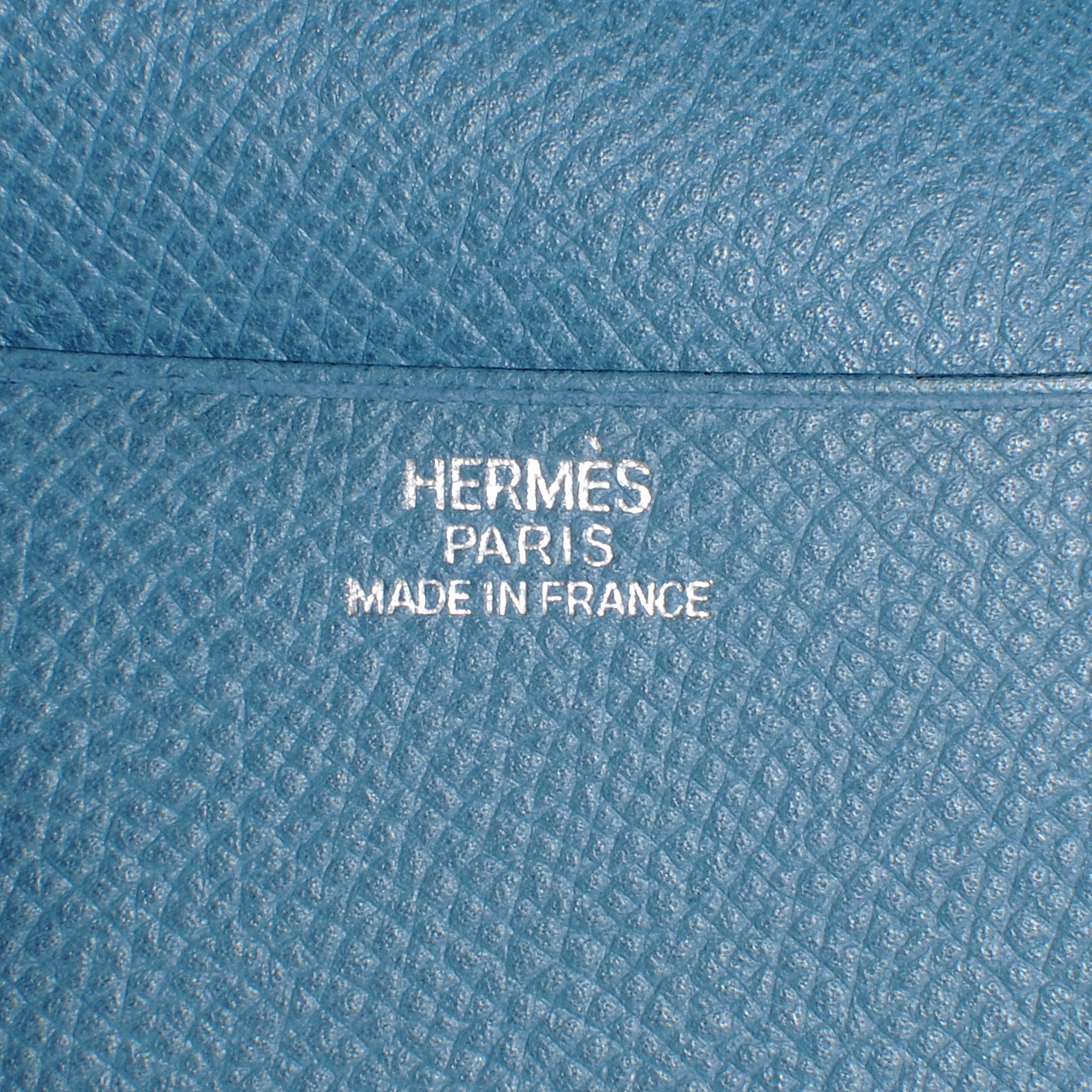 Hermes Epsom Globe Trotter Agenda Cover Graphite and Blue Jean 5 of 6