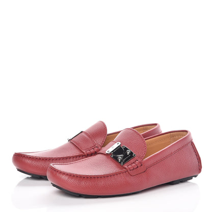 Louis Vuitton Calfskin Racetrack Moccasin Loafers 8 Rouge 3 of 9