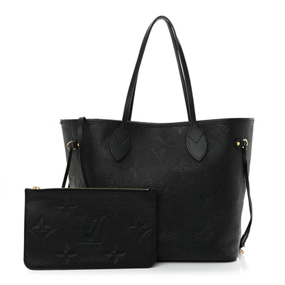 Louis Vuitton Empreinte Monogram Giant Neverfull MM Black 3 of 14