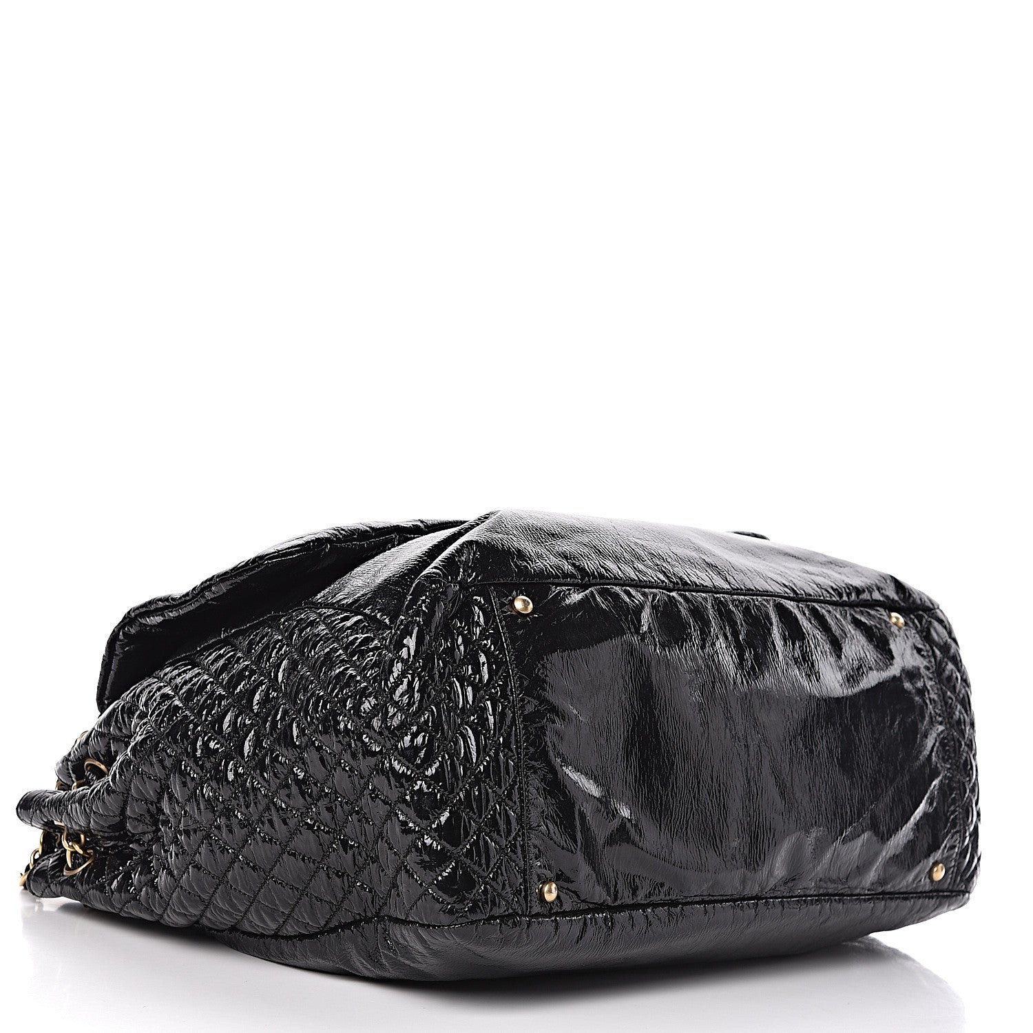 Chanel Vinyl XXL Rock and Chain Flap Black 4 of 12