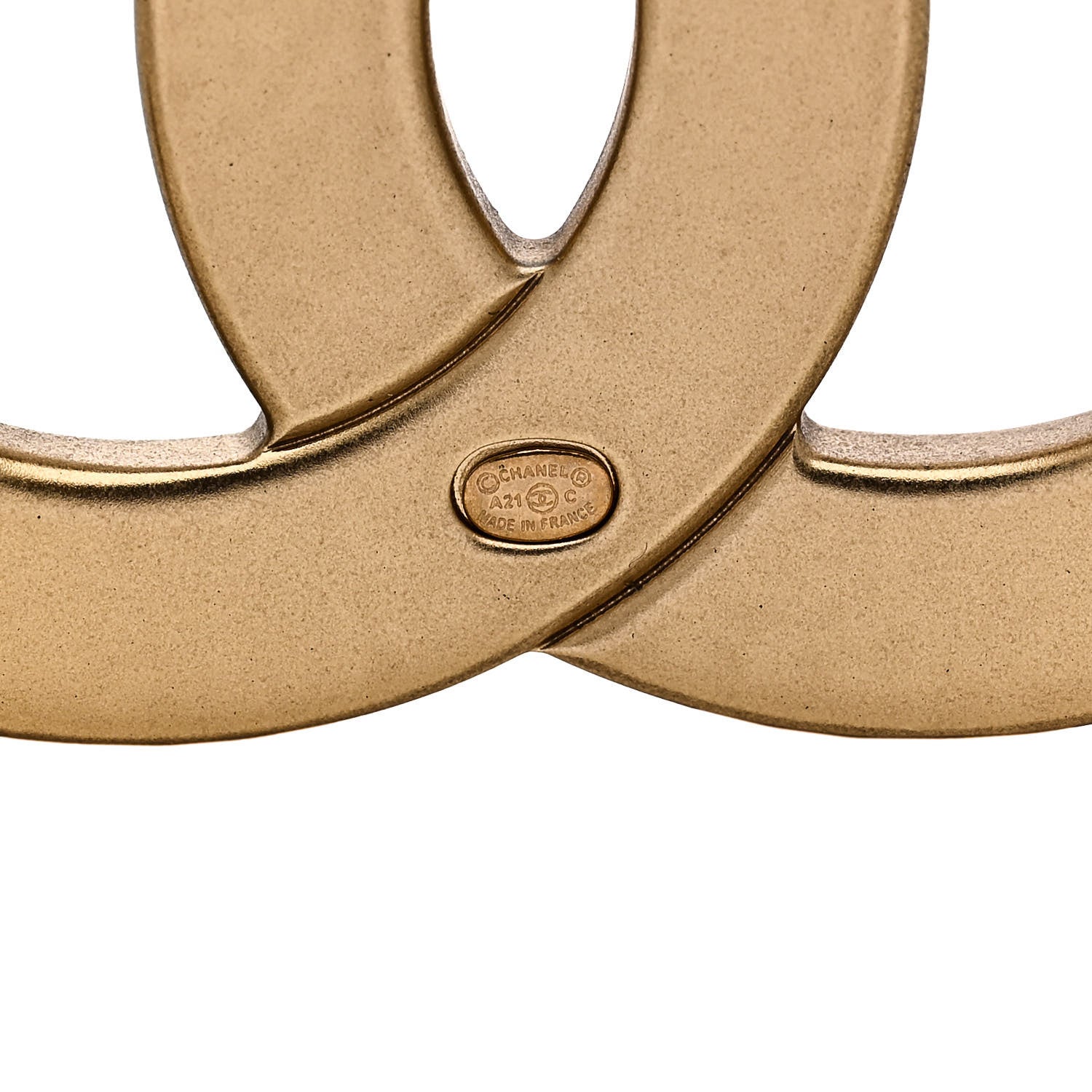 Chanel Crystal CC Brooch Gold 4 of 5