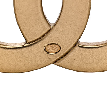 Chanel Crystal CC Brooch Gold 4 of 5