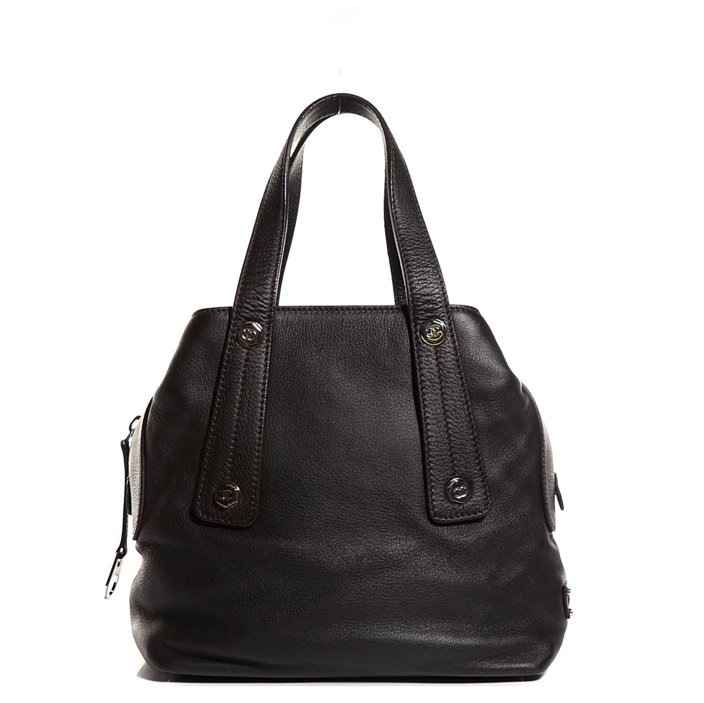 Deerskin Tote Dark Brown