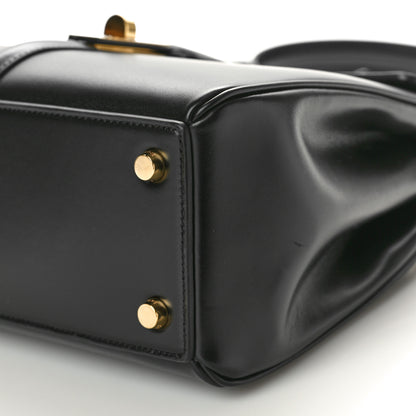 Celine Satinated Calfskin Small 16 Top Handle Bag Black 9 of 9