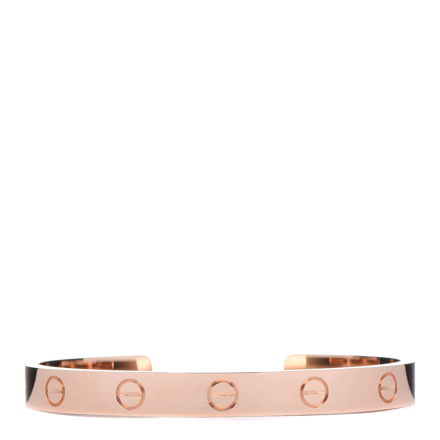 Cartier 18K Pink Gold LOVE Cuff Bracelet 16 1 of 5