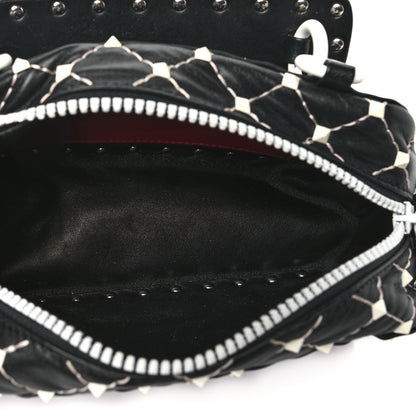 Valentino Garavani Lambskin Free Rockstud Spike Camera Bag Black 5 of 10