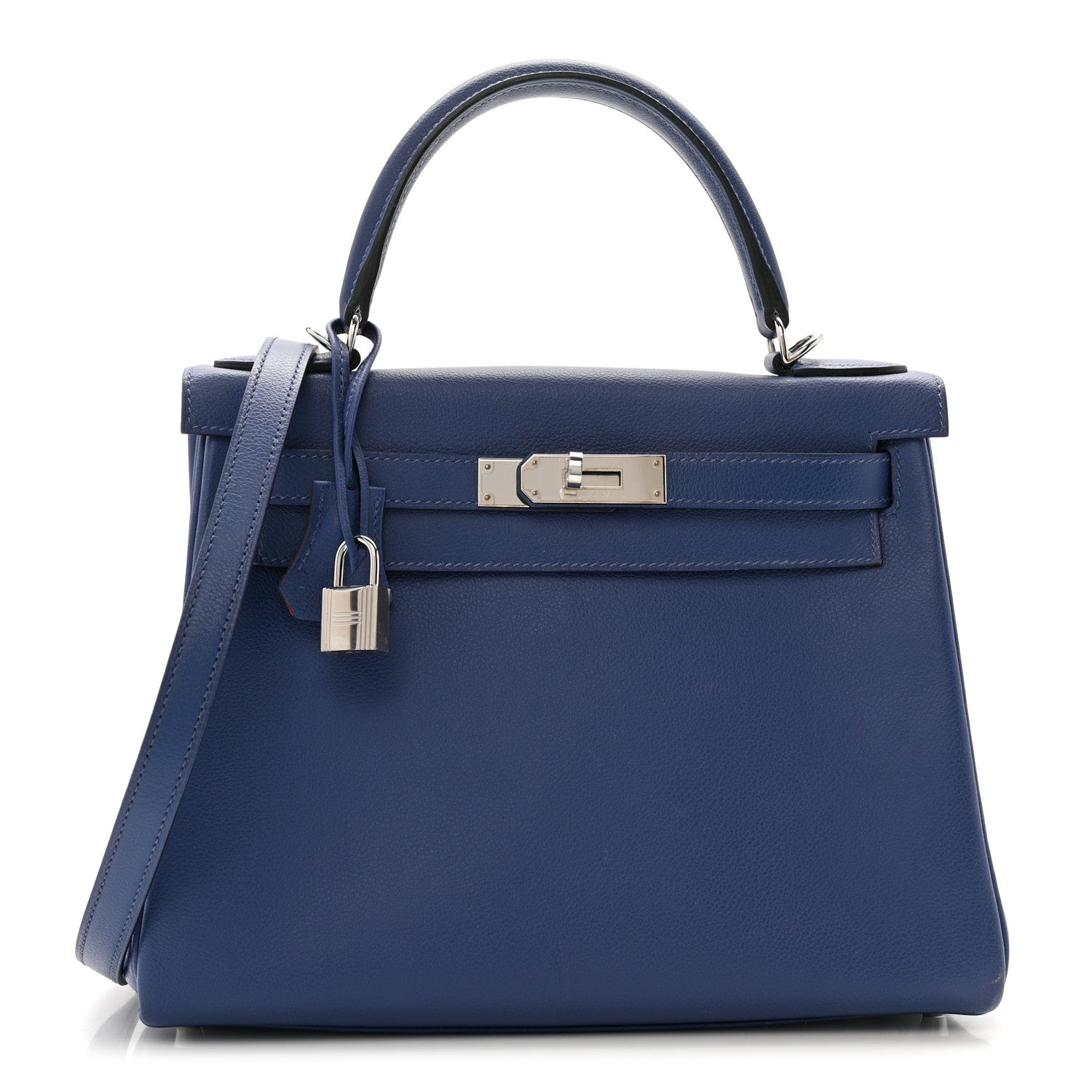 Hermes Evercolor Verso Kelly Retourne 28 Bleu Brighton Capucine 1 of 16
