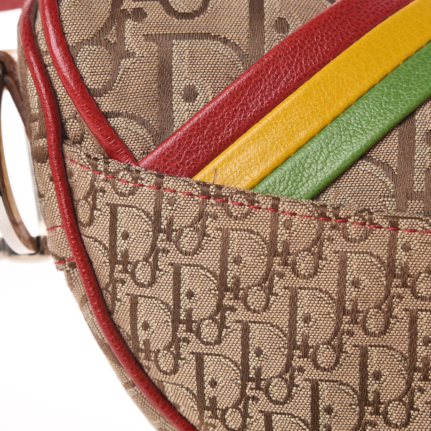 Christian Dior Monogram Rasta Saddle Bag Beige 10 of 10