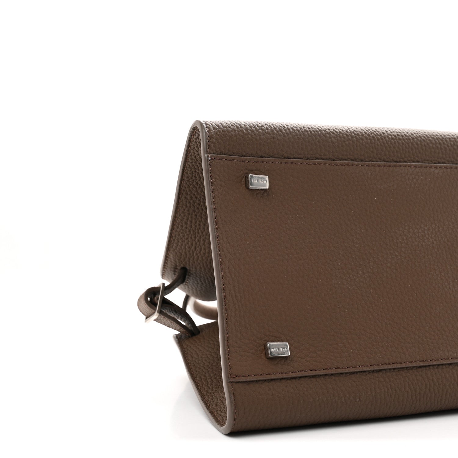 The Row Grained Calfskin Soft Margaux 10 Bag Dark Olive 9 of 10